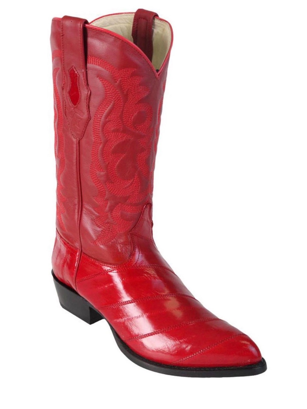 Men's Red Western Leather Cowboy Boots